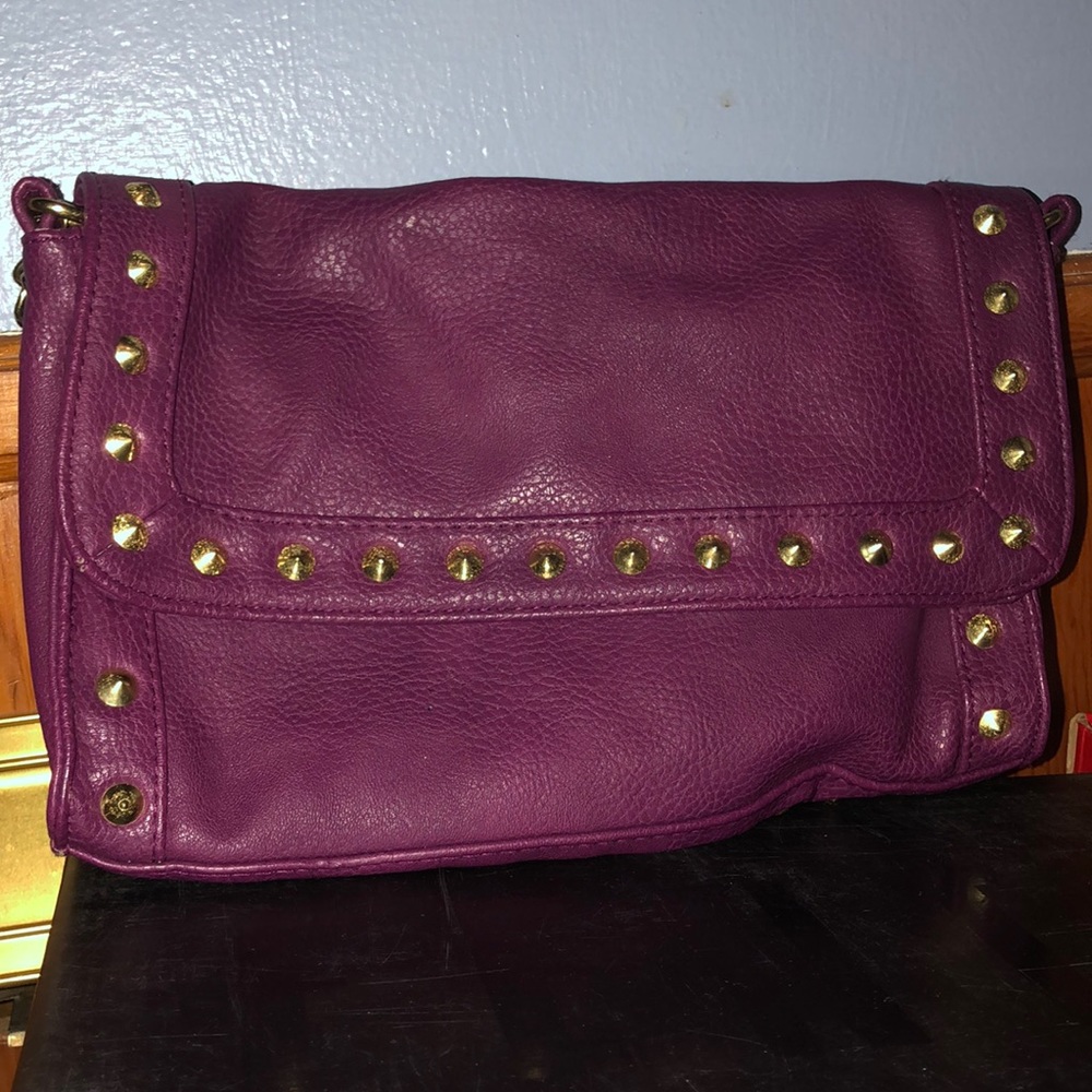 Purple studded purse